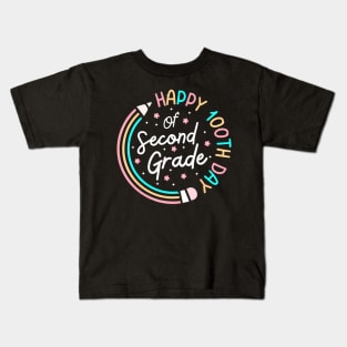 Happy 100Th Day 2Nd Grade 100 Days Of School Teacher Kids T-Shirt